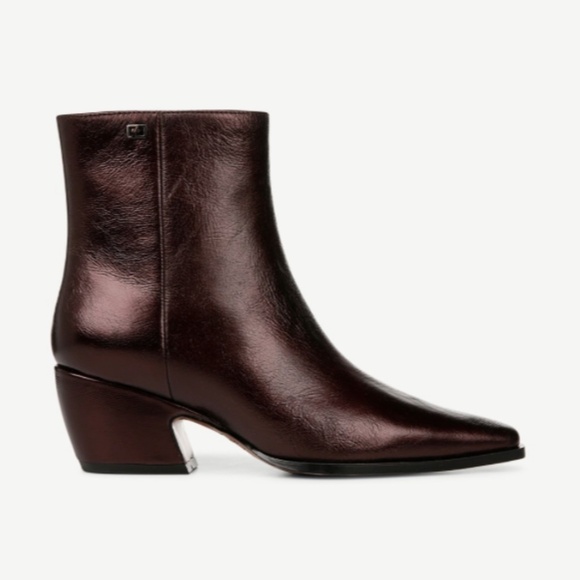 Franco Sarto Vivian Bootie In Metallic Brown Leather (WIDE) - Picture 7 of 9